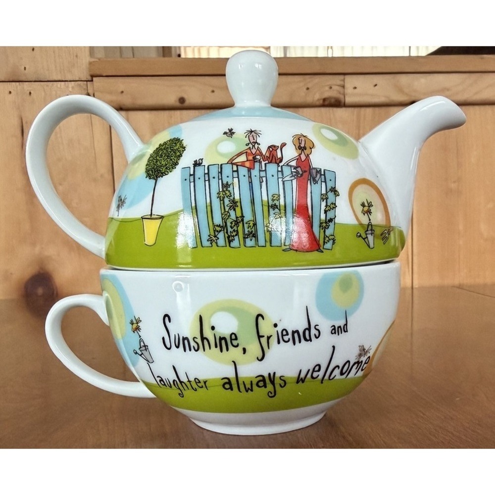 Creative Tops Born To Shop Gifts For Her Sunshine Friends Laughter Cup Teapot 09 - Picture 2 of 15
